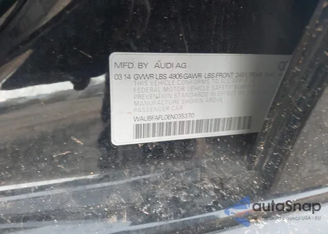 2014 Audi A4 2.0T Premium из США, поврежденный, VIN WAUBFAFL0EN035370